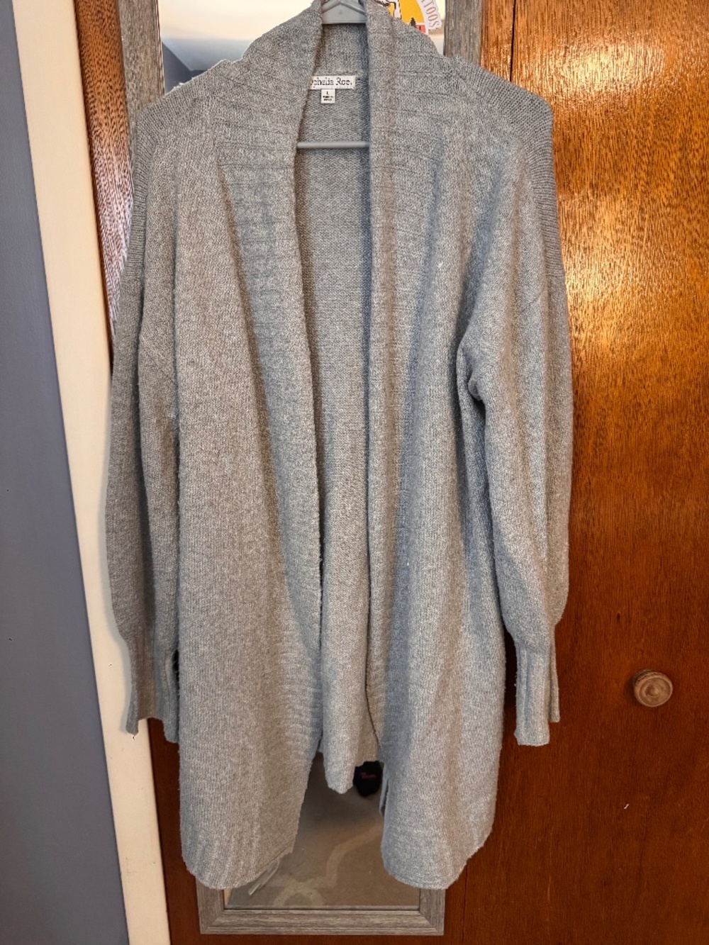 Long duster sweater